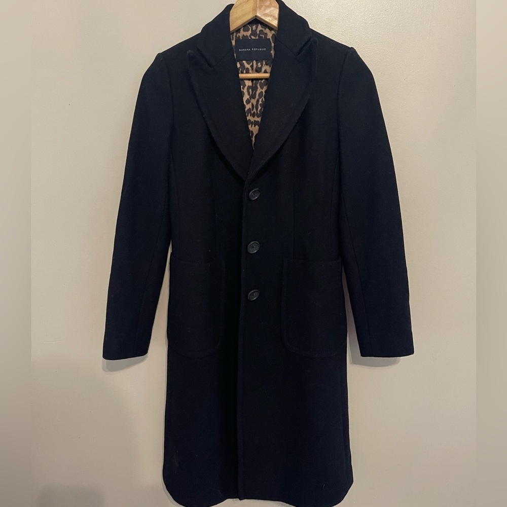 Vintage Banana Republic wool trench coat